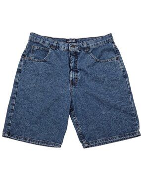 Cherokee Short Dark Wash Denim High-Rise Men Size 36 Cotton
